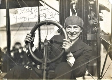 1915 signed aviation photograph famous aviator rare
