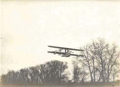 rare aviation 1913 Wright seaplane photo