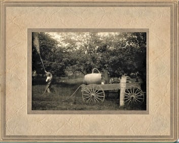 antique mounted photograph early technology