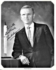 NASA astronaut Frank Borman signed photograph