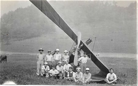 1911 aviation real photo postcard or rppc of a crashed airplane