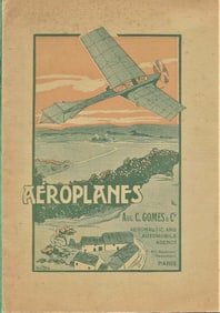 antique 1910 aviation ephemera catalog rare