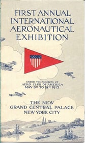 1912 aviation ephemera program