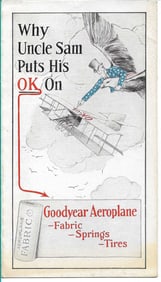 rare antique Good Year aviation ephemera