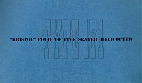 rare 1947 aviation Bristol helicopter catalog