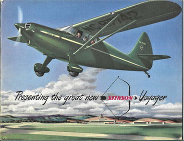 1946 aviation Stinson Voyager color catalog
