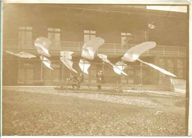 1909 antique American aviation rare kite flying dragon