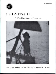 space Surveyor 1 lunar mission booklet NASA