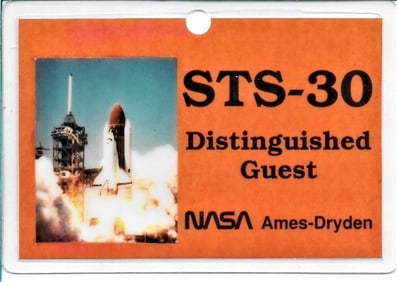 space shuttle launch pass for distinguished guest