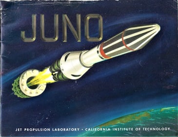 space 1959 Juno rocket color catalog rare