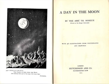 space 1913 "A Day In the Moon" science fiction book