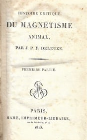 1813 book on hypnotism Mesmerism important