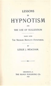 1898 occult book on hypnotism hypnotic suggestion