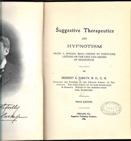 1900 occult book on hypnotism Mesmerism suggestion