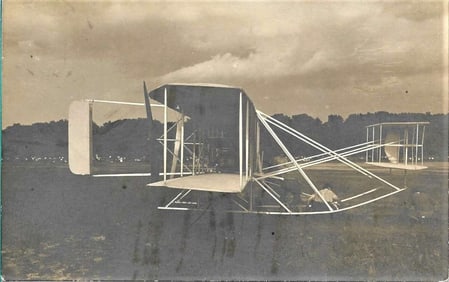 antique aviation Wright brothers 1909 rppc Ft. Myer