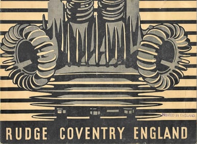 1934 Rudge motorcycle ephemera catalog