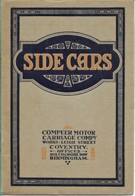 1913 motorcycle side cars ephemera catalog