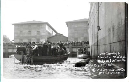 1915 aviation Beachey fatal crash rppc rare