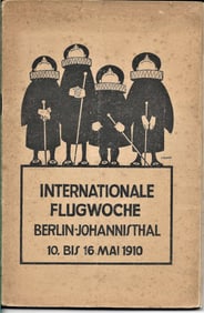 German aviation meet program rare 1910 ephemera