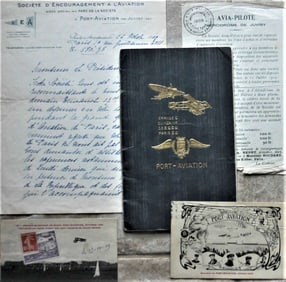 1909 aviation ephemera with unique items