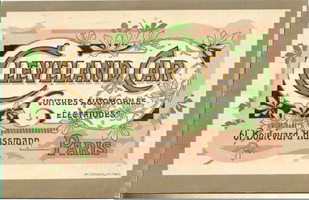 antique ca. 1902 electric automobile catalog ephemera