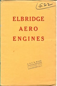 1911 aviation engine ephemera catalog rare