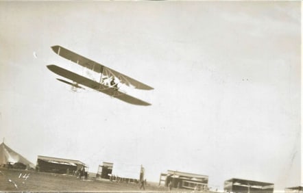 c. 1910 aviation Wright brothers airplane rppc