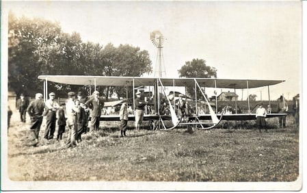 c. 1910 aviation rppc Wright airplane