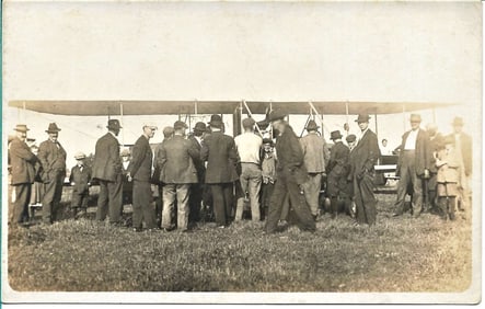 c. 1910 aviation rppc Wright airplane