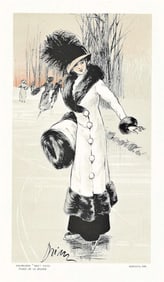 ca. 1910 color catalog of fur coats ephemera