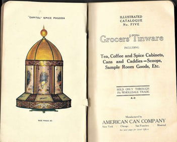 ca. 1910 ephemera tinware color catalog
