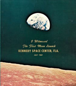 space 1969 certificate first moon launch Apollo 11
