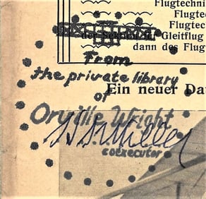 1910 Orville Wright private library aviation periodical