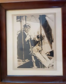 1910 aviation meet HUGE framed photo Wright airplane