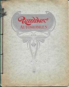 1907 automobile ephemera Rambler sales catalog