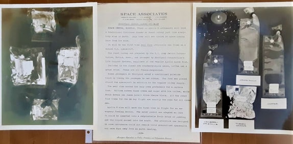 space Apollo 8 Christmas dinner while orbiting the moon
