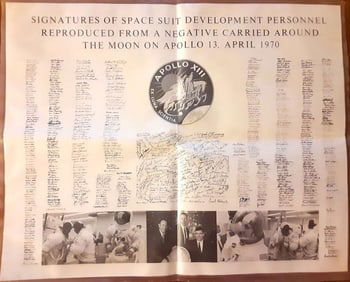 space Apollo 13 original poster 1970 rare