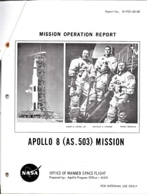 space 1968 Apollo 8 mission operation report