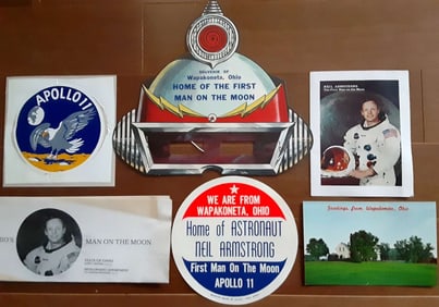 space 1969 Apollo 11 Armstrong homecoming items