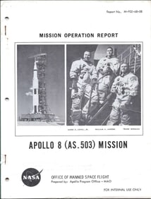 space Apollo 8 mission report first orbit of moon