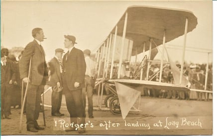 1911 aviation Cal Rodgers Vin Fiz rppc rare