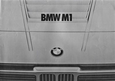 BMW M 1 Supercar brochure rare