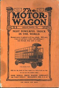 1906 automobilia Vol.1 No.1 The Motor Wagon rare
