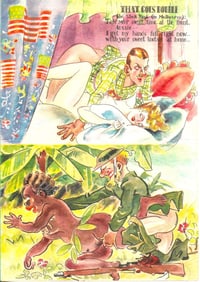 WW2 Japanese erotic propaganda leaflet RARE