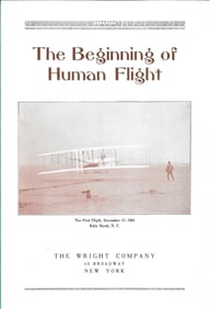 Orville Wright private library aviation folder rare