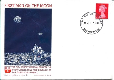 space 1969 Apollo 11 FDC first man on the moon