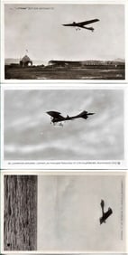 1909 and 1913 aviation photo postcards