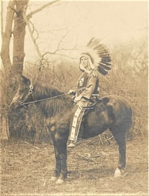 cabinet photograph Native American Indian Chief