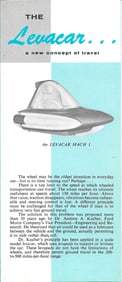 automobile 1959 Ford LEVACAR brochure rare