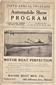 1906 automobile ephemera program rare